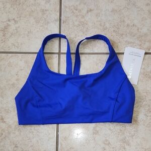 NWT Womens Athleta Blue Malibu Bikini Top D-DD Size M